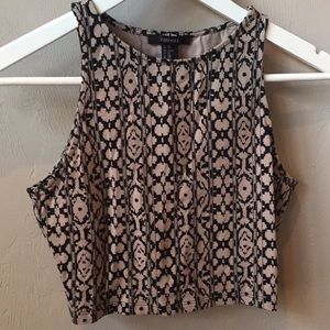 Sleeveless crop top